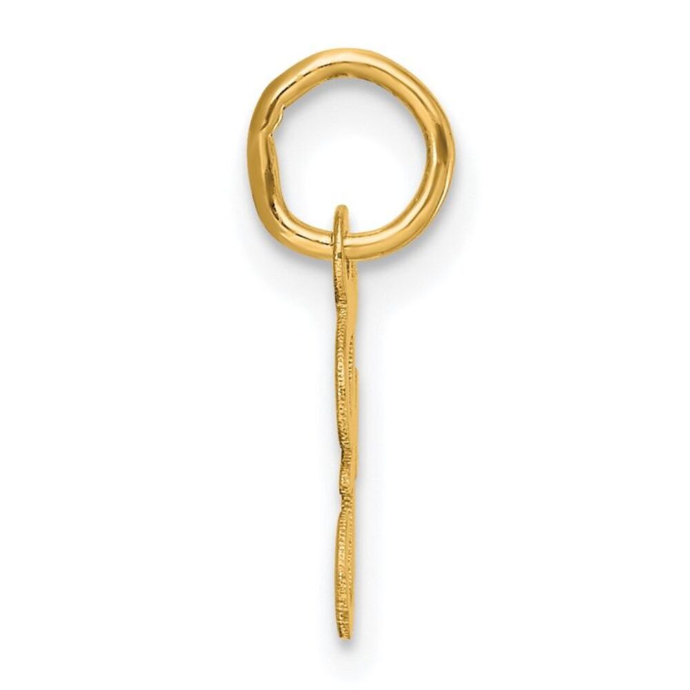 Kazi Luxury 14k Yellow Gold Small Script Letter F… - image 2